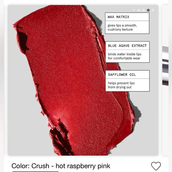 BNIB! Glossier Generation G Lipstick in Crush (Hot Raspberry Pink) - Picture 2 of 13